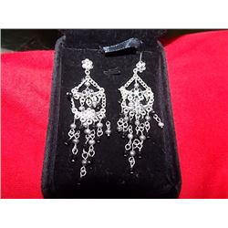 EARRINGS- SILVER DANGLE STYLE- POST BACK