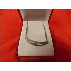 STERLING SILVER CHAIN - 16" - WI/ PENDANT "MARINA"