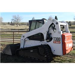 2008 Bobcat T300 track skid steer, Kubota 80 hp. diesel,  772.1 actual hours,
