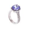 Image 3 : 14K White Gold 3.90ct Tanzanite and Diamond Ring
