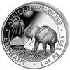 Image 1 : 2017 1 oz Somalian Silver Elephant BU Coin