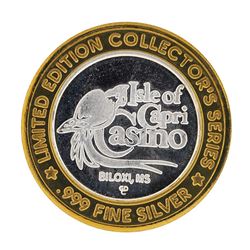 .999 Fine Silver Isle of Capri Casino Biloxi, MS $10 Limted Edition Gaming Token