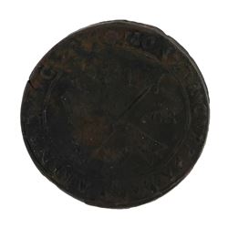 1600s Sweden Medieval Copper Coin