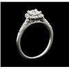 Image 4 : 14KT White Gold 0.77ctw Diamond Ring