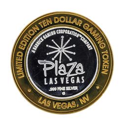 .999 Silver Plaza Las Vegas, NV $10 Casino Limited Edition Gaming Token