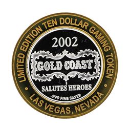 .999 Silver Gold Coast Las Vegas Nevada $10 Casino Limited Edition Gaming Token