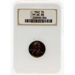 1942 Lincoln Proof Cent NGC PR64RB