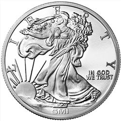 1 oz Sunshine Walking Liberty Silver Round