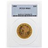 Image 1 : 1883 $10 Liberty Head Eagle Gold Coin PCGS MS61