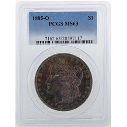1885-O $1 Morgan Silver Dollar Coin PCGS MS63
