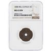 Image 1 : 1888 Belgian Congo 2 Cents NGC MS63BN