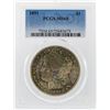 Image 1 : 1891 $1 Morgan Silver Dollar Coin PCGS Graded MS65