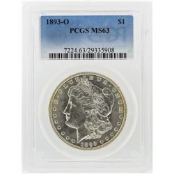 1893-O $1 Morgan Silver Dollar Coin PCGS Graded MS63