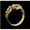 Image 4 : 14KT Yellow Gold 0.50ctw Diamond Ring