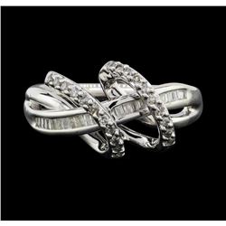 Silver 0.30ctw Diamond Ring