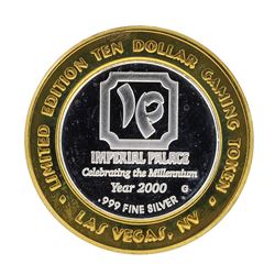 .999 Silver Imperial Palace Hotel & Casino Nevada $10 Gaming Token Limited Editi