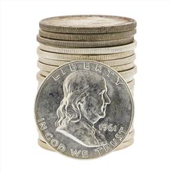 Roll of (20) 1961-D Brilliant Uncirculated Franklin Half Dollar Coins