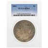 Image 1 : 1884 $1 Morgan Silver Dollar Coin PCGS MS64 Great Toning