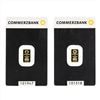 Image 1 : Lot of (2) Commerzbank 1 gram .9999 Gold Bars