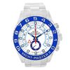 Image 2 : Rolex Yachtmaster II Stainless Steel Blue Bezel Mens Watch