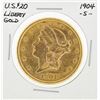 Image 1 : 1904-S $20 Liberty Head Double Eagle Gold Coin