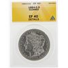 Image 1 : 1884-S $1 Morgan Silver Dollar Coin Cleaned EF40 Details