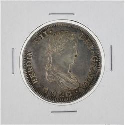 1821 Ferdin VII Mexico 8 Reales Silver Coin