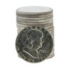 Image 1 : Roll of (20) 1957-P Brilliant Uncirculated Franklin Half Dollar Silver Coins