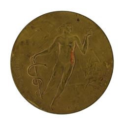 1922 Argentina Medical Medal with Skull