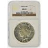 Image 1 : 1925-S $1 Peace Silver Dollar Coin NGC Graded MS65