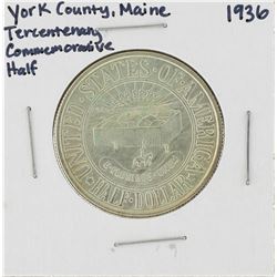 1936 York County, Maine Tercentenary Commemorative Half Dollar Coin
