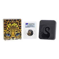 2016-P Australia 50 Cent Jaguar Cubs Colorized Silver Coin PCGS PR69DCAM