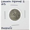 Image 1 : 1513 Lithuania Sigismund I Pusgrasis Silver Coin