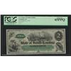 Image 1 : March 2, 1872 $2 State of South Carolina Obsolete Bank Note PCGS Gem New 65PPQ