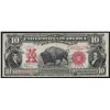 Image 1 : 1901 $10 Bison Legal Tender U.S. Currency Note