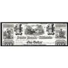 Image 1 : 1800s $1 The State Bank of Illinois Obsolete Bank Note Cut Canceled
