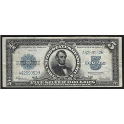 1923 $5 Silver Certificate Porthole Note