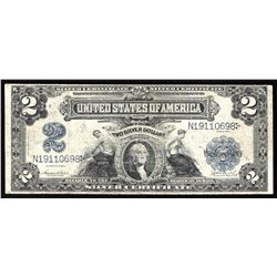 1899 $2 Mini Porthole Silver Certificate Note