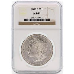 1885-O $1 Morgan Silver Dollar Coin NGC MS64
