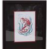 Image 1 : FRAMED FIRST NATIONS PRINT - RICHARD SHORTY - SALMON EAGLE