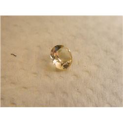 ROUND FACETED CITRINE - 6.9 X 3.9mm