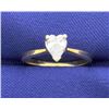 Image 1 : 1/2 Carat Heart Shape Diamond Solitaire Ring