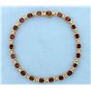 Image 1 : Garnet 14k Gold 10 Carat Bracelet
