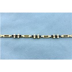 18K Diamond & Sapphire Bracelet