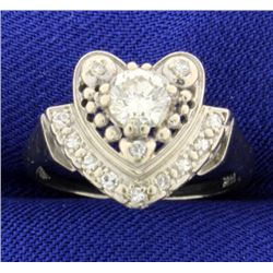 Diamond Heart Ring