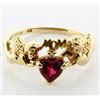 Image 1 : Lab Ruby & Diamond Mom Ring