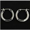 Image 2 : 1/4 ct TW Diamond Hoop Earrings
