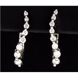 1/2ct TW Diamond Hoop Earrings