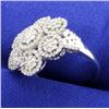Image 2 : 1.5ct TW Diamond Flower Ring