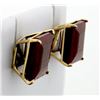 Image 2 : 7 ct TW Natural Ruby Stud Earrings
